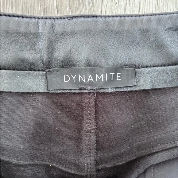 Dynamite Black Faux Leather  Pants - Picture 2 of 3